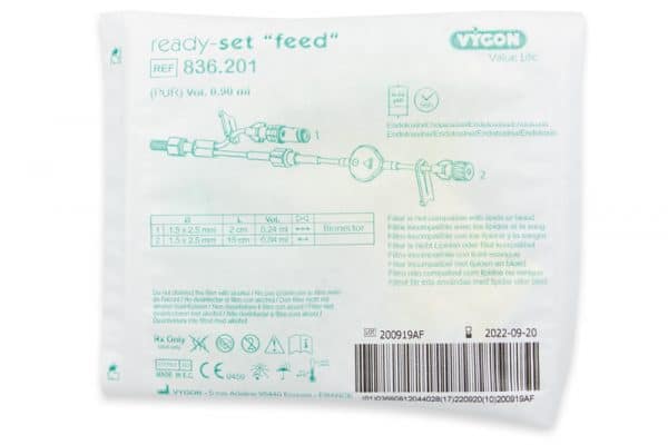 Vygon ready-set "feed" in packaging